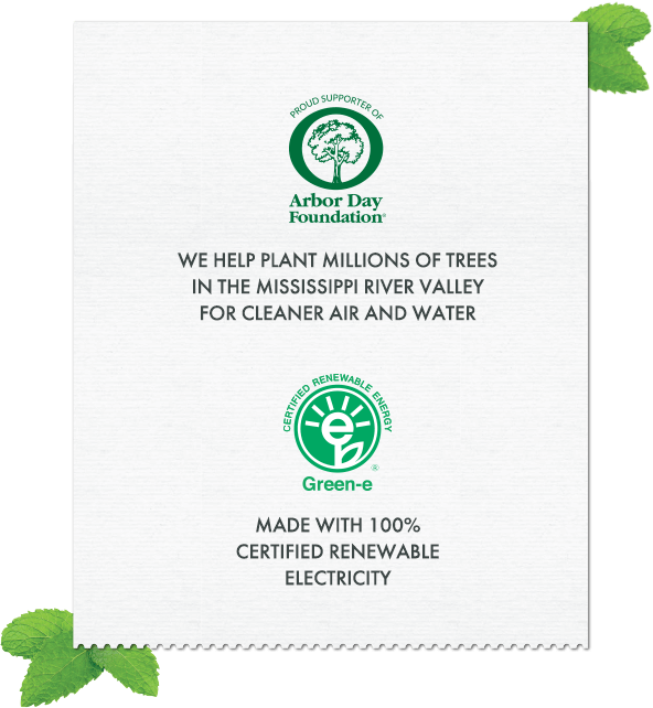 Arbor Day Foundation and Green-e logos
