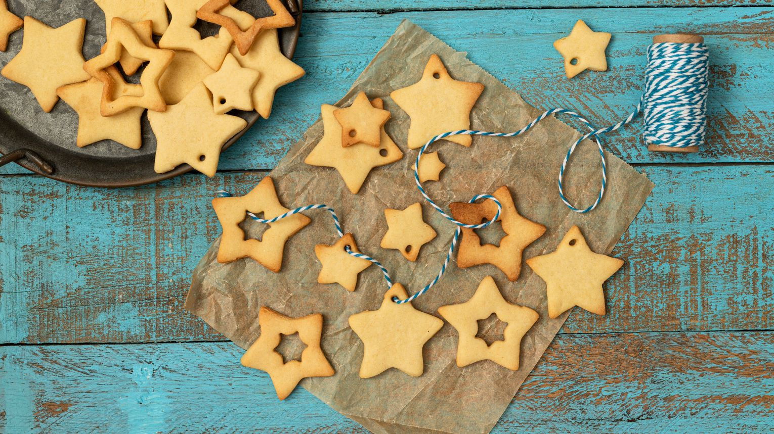 cookie star garland for the holidays decorating craft