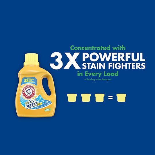 ARM & HAMMER Plus OxiClean, Clean Meadow, Stain Removing High