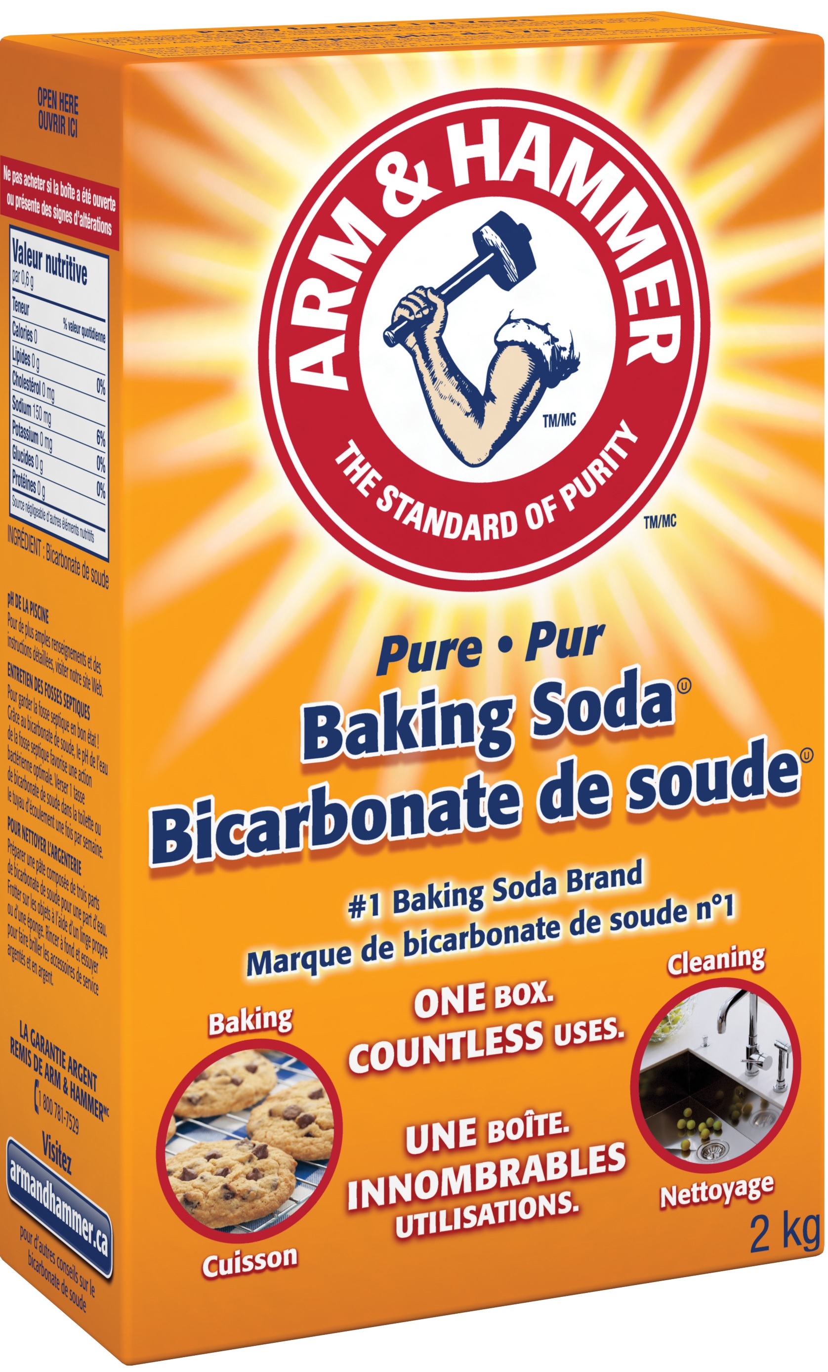 ARM & HAMMER™ Baking Soda Box, (size).