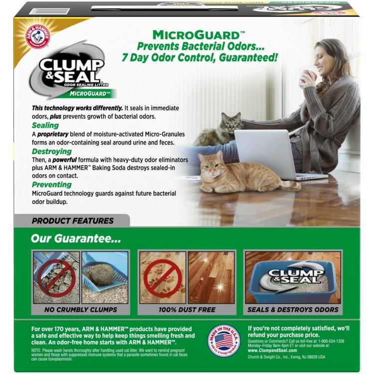 ARM & HAMMER™ Clump & Seal™ MicroGuard™ Odor Sealing Clumping Cat