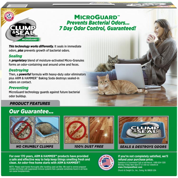 ARM & HAMMER™ Clump & Seal™ MicroGuard™ Odor Sealing Clumping Cat
