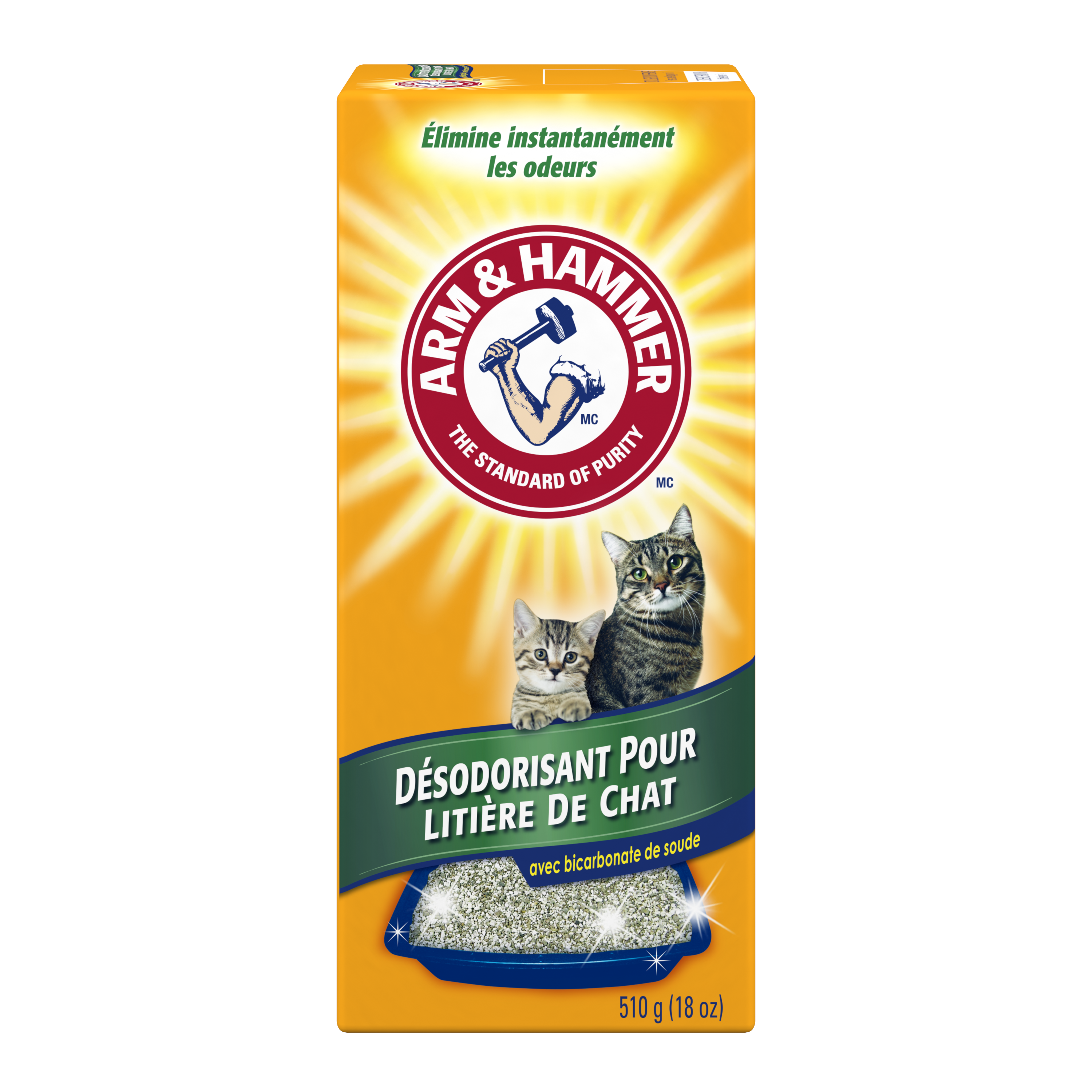 Poudre désodorisante de litière pour chat ARM & HAMMER<sup>MC</sup>