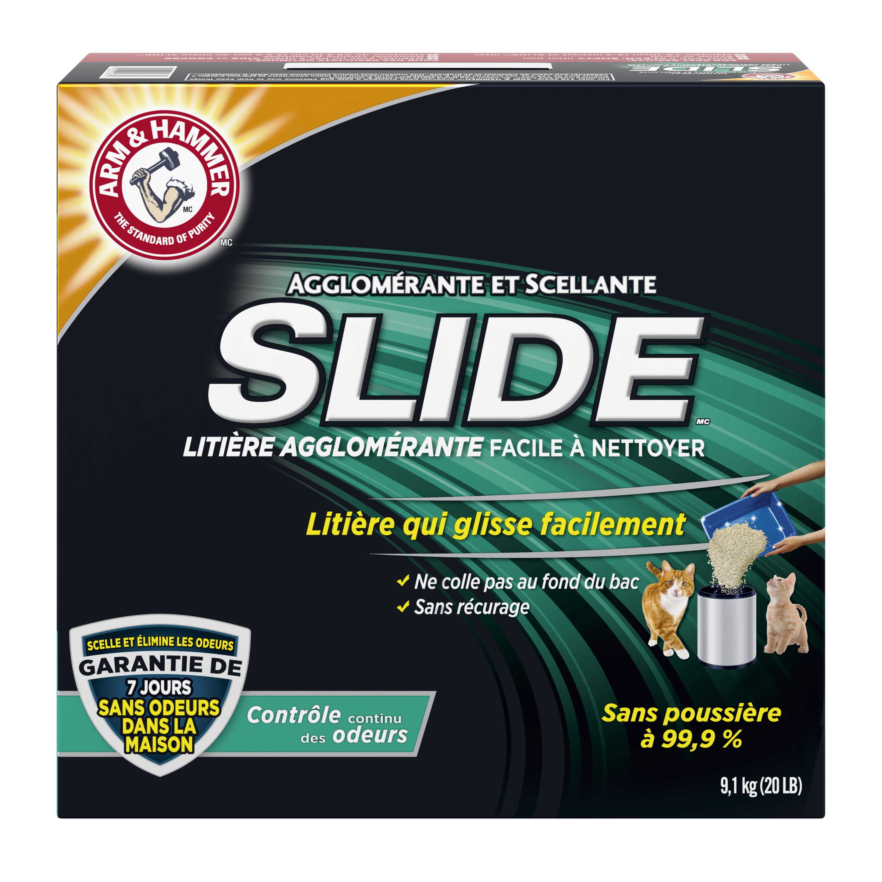 Slide kitty litter clearance