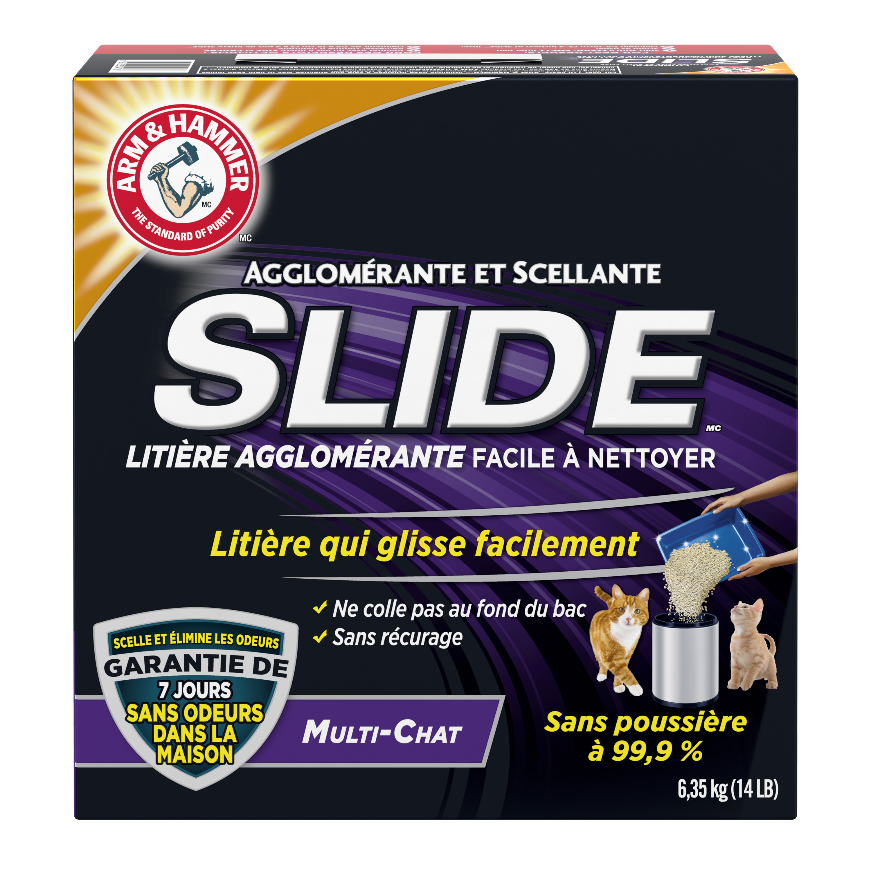 Poudre désodorisante de litière pour chat ARM & HAMMER<sup>MC</sup>