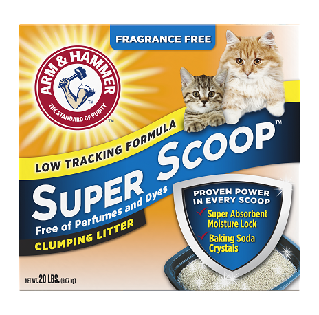 Fragrance Free Super Scoop Clumping Litter ARM HAMMER
