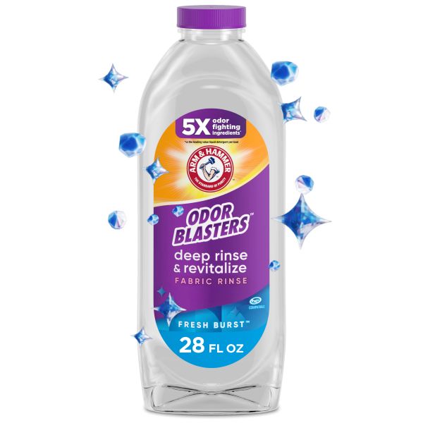 ARM & HAMMER Odor Blasters Deep Rinse & Revitalize Fabric Rinse, Fresh Burst, 28 fl oz