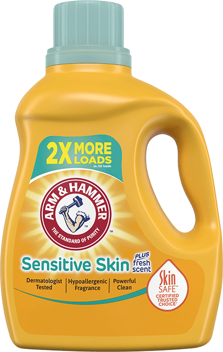  Arm & Hammer - Detergente líquido Sensitive Skin Free & Clear  para ropa, para piel sensible, 32 cargas, 50 onzas líquidas : Salud y Hogar