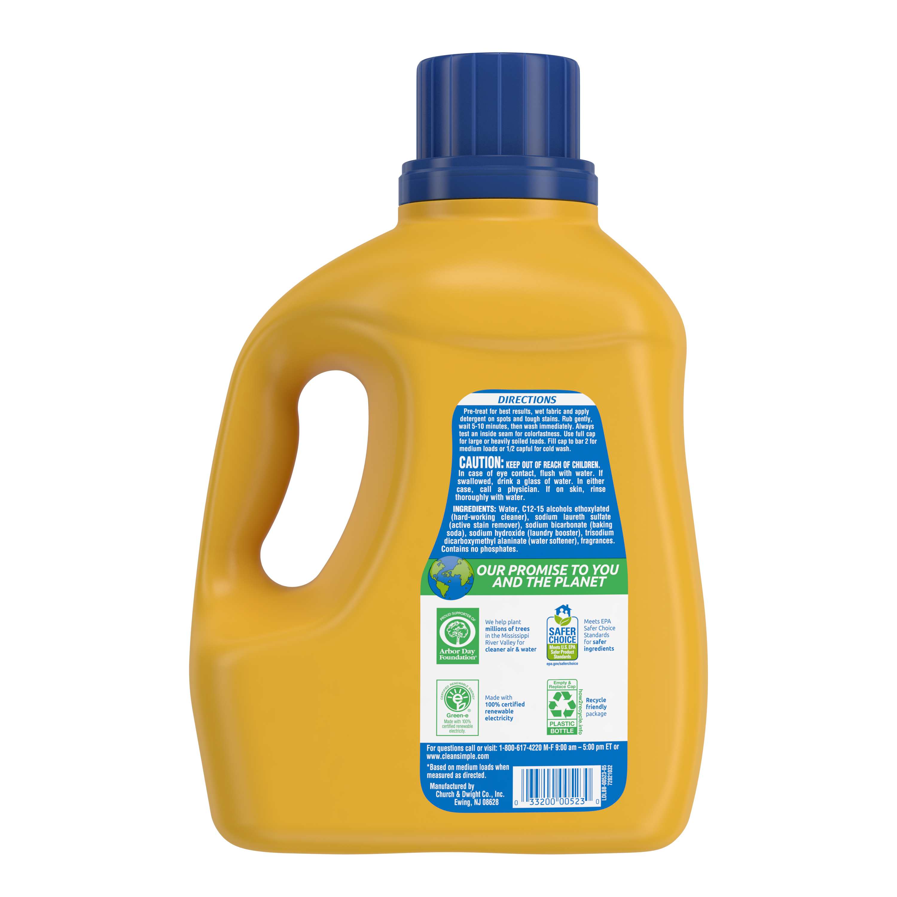 Crisp Clean™ Liquid Laundry Detergent ARM & HAMMER™ Clean & Simple™