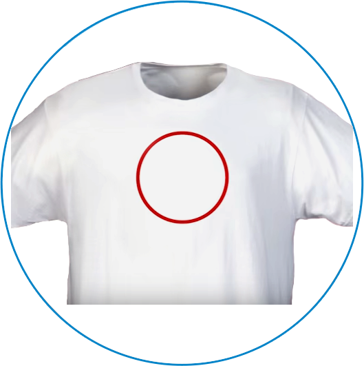 White Revive shirt after