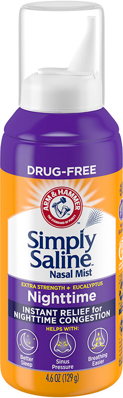 Simply Saline Extra Strength Nighttime formula with Eucalyptus