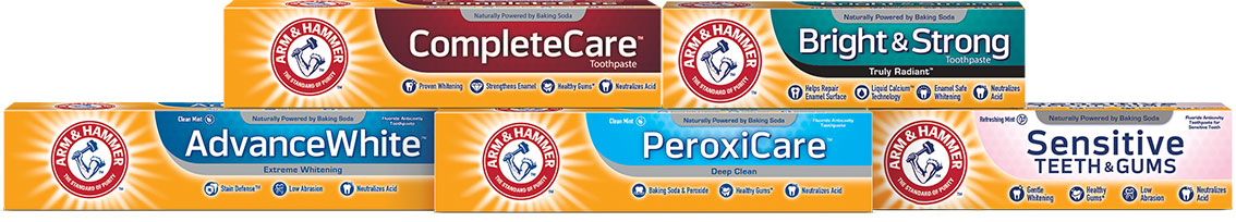 ARM & HAMMER Toothpaste product line