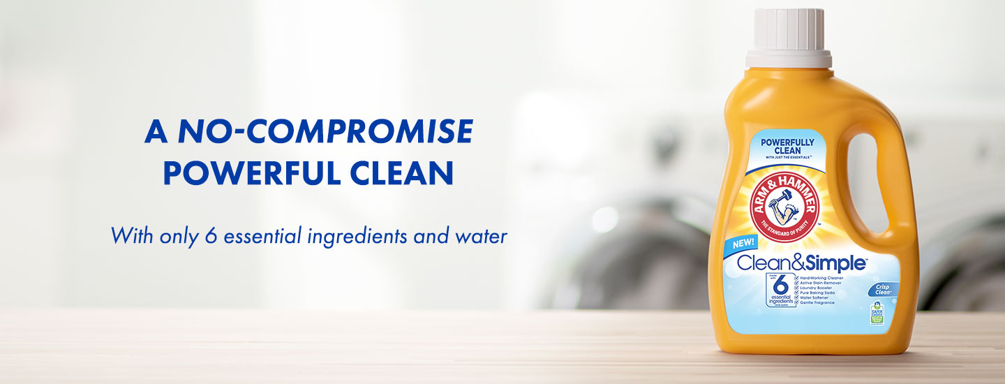 A no compromise powerful clean with only 6 essential ingredients