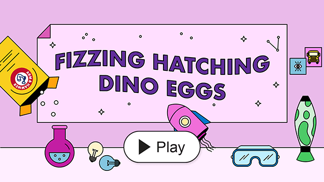 Fizzing Hatching Dino Eggs